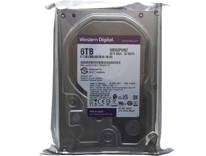 Western Digital Purple Surveillance WD62PURZ 6TB 5400RPM 6.0Gb/s 3.5" Hard Drive