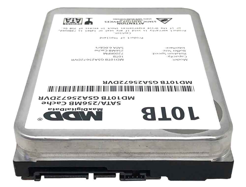 MDD 10TB 7200RPM 256MB Cache 3.5" SATA 6.0Gb/s Internal Surveillance Hard Drive
