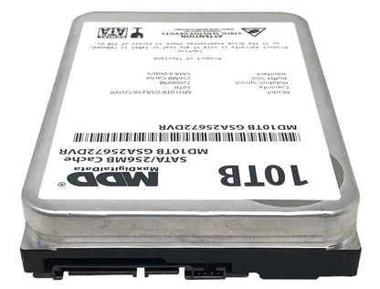 MDD 10TB 7200RPM 256MB Cache 3.5" SATA 6.0Gb/s Internal Surveillance Hard Drive