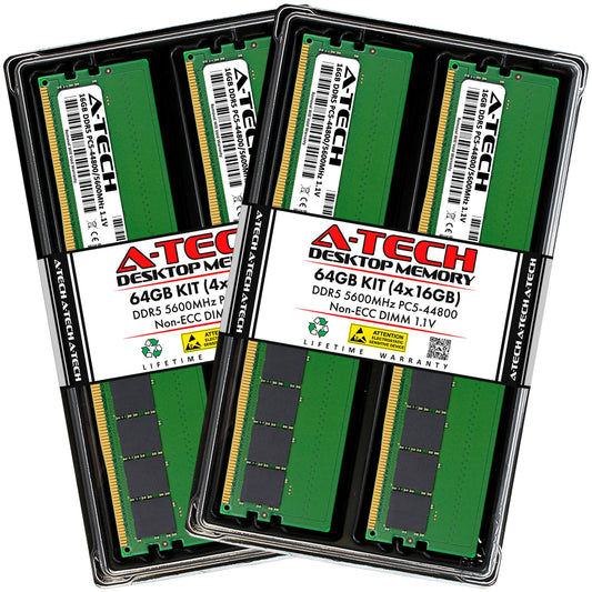 64GB 4x 16GB DDR5-5600 Dell OptiPlex 7010 Tower Plus 7020 Tower Plus Memory RAM