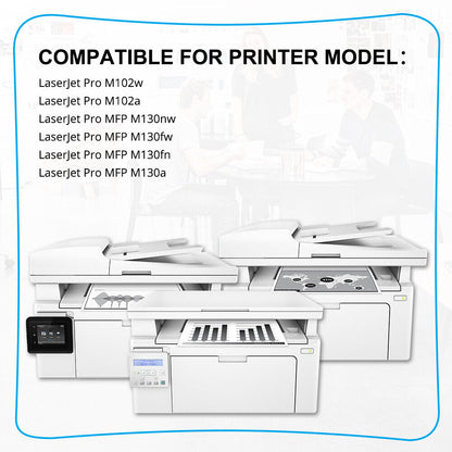 4PK CF217A 17A Toner Cartridge for HP LaserJet Pro M102w M102a MFP M130fw M130nw