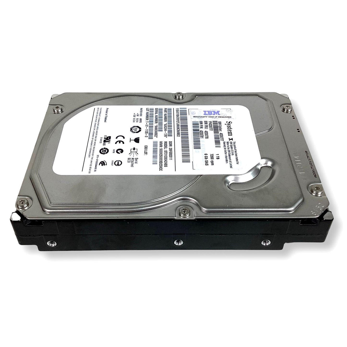 Lot of 25 IBM Seagate ST31000424SS 1TB 7.2K 3.5" SAS 6Gbps HDD Server Hard Drive (NOT FOR HOME PC)