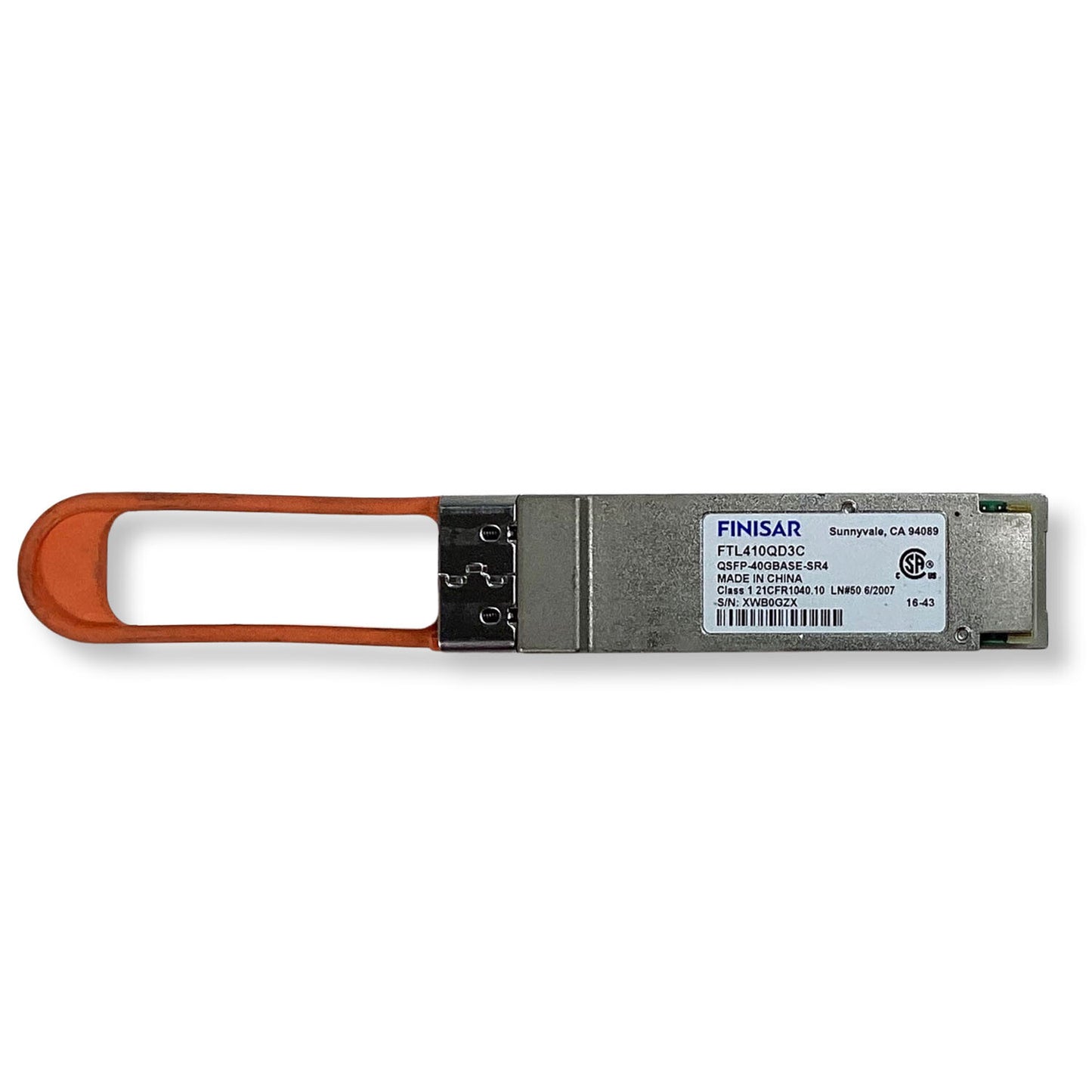 Lot of 4 Finisar 40BASE-SR4 MMF 850nm MPO 400m QSFP+ Transceiver FTL410QD3C