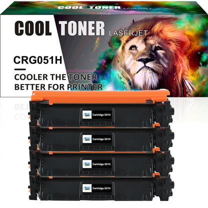 4pack CRG-051H Toner Compatible for Canon 051 H MF264dw MF267dw MF269dw LBP162dw