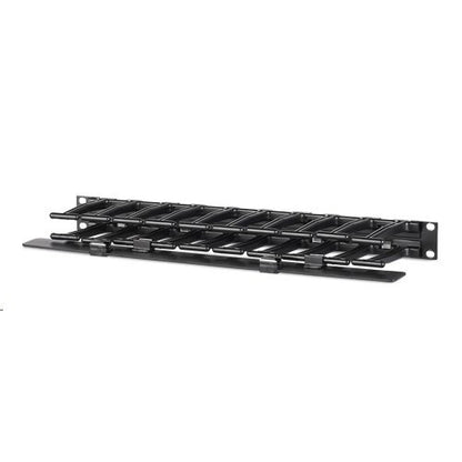 APC Rackmount Horizontal Cable Manager, AR8602A, 1U x 4" Deep, Single-Sided with