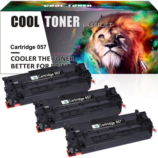 3 Pack Toner Compatible for Canon 057 ImageCLASS LBP226dw MF445 MF448dw MF449dw