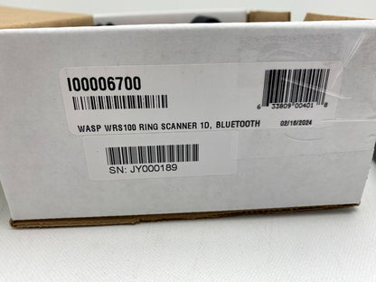 Wasp WRS100SBR 1D Ring Barcode Scanner with Charging Cradle