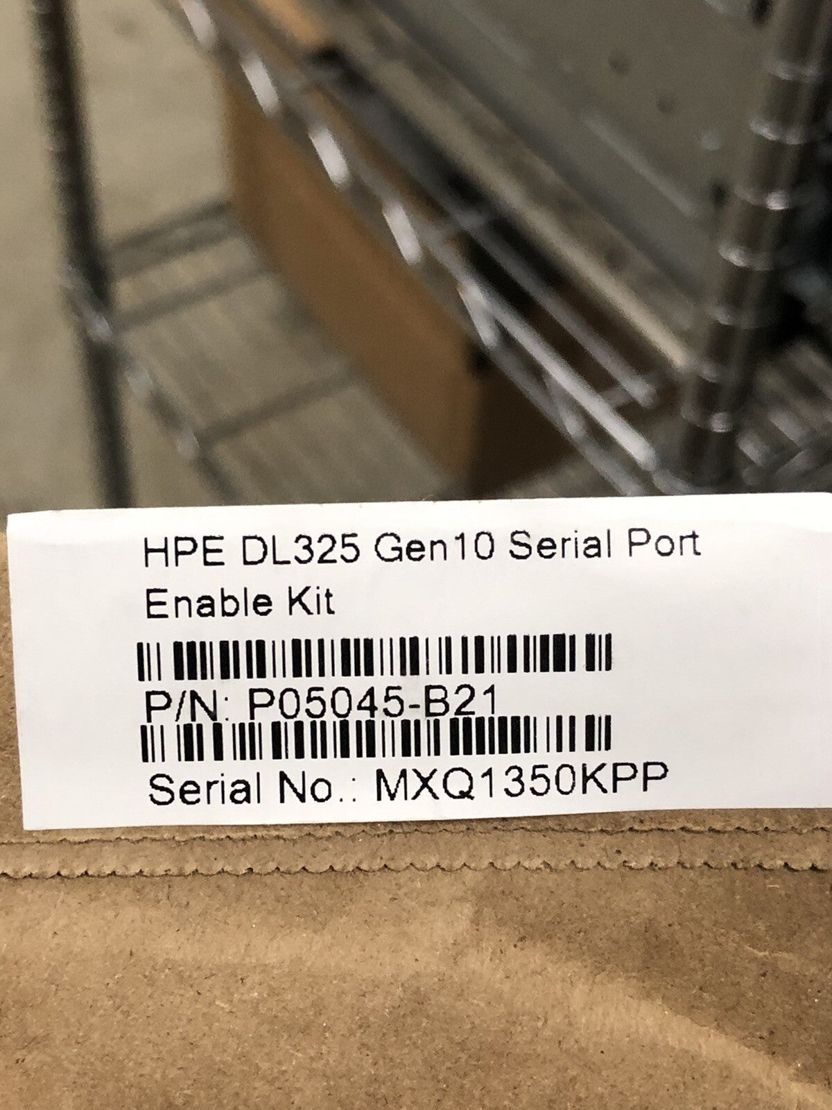 HPE ProLiant DL325 Gen10 Serial Port Enable Cable Kit P05045-B21