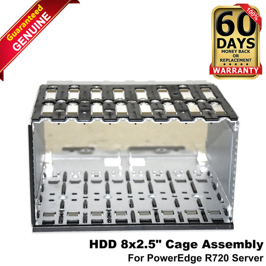 Dell PowerEdge R720 R730 16 Bay HDD Backplane Cage 2.5" SFF Server N2R9K P51CF