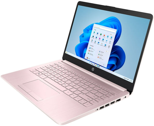 HP Stream Laptop 14" Micro-Edge HD Celeron N4120 16GB 64GB eMMC Cam Win11S Pink