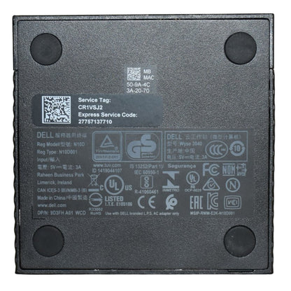 Dell Wyse 3040 ThinOS 8.6 2GB RAM 8GB SSD Intel Atom X5-Z8350 1.44GHz 3YX35