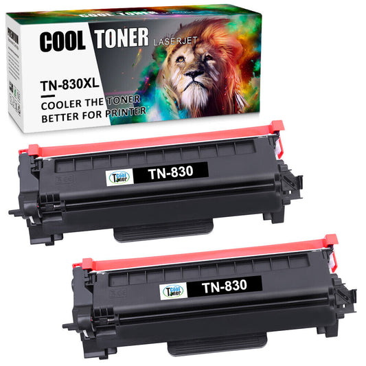 2Pack TN830XL Toner Cartridge for Brother HL-L2460DW MFC-L2820DW - 3,000 Pages