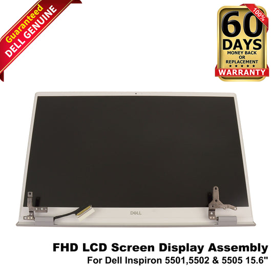 Dell Inspiron 5501 5502 5505 15.6" FHD LCD Display Assembly K37D1 - Silver