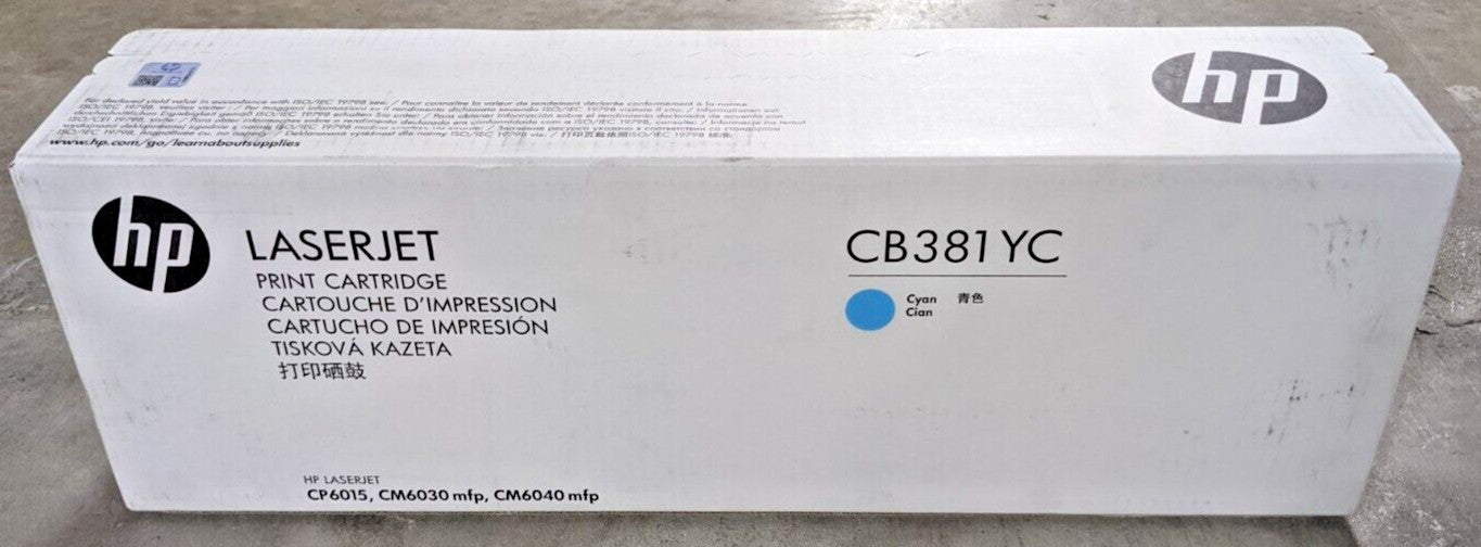 Genuine HP 824A CB381YC Cyan High Yield Toner 21K Page CP6015 CM6030 CM6040 NEW
