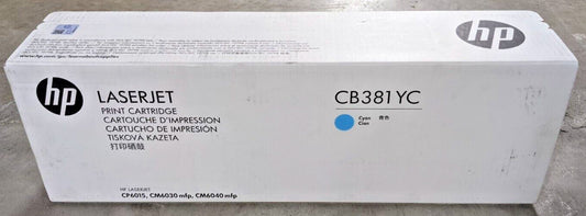 Genuine HP 824A CB381YC Cyan High Yield Toner 21K Page CP6015 CM6030 CM6040 NEW
