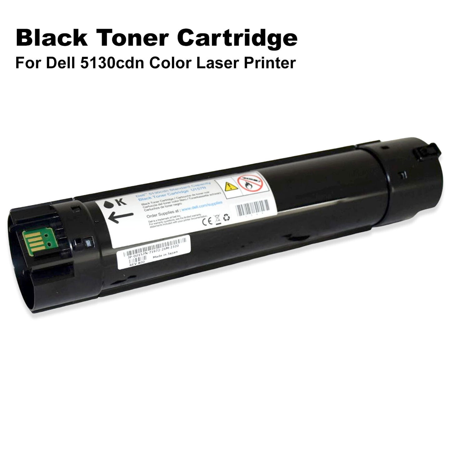 Genuine Dell 5130cdn Color Laser Printer Black 9000 Yield Toner Cartridge U157N