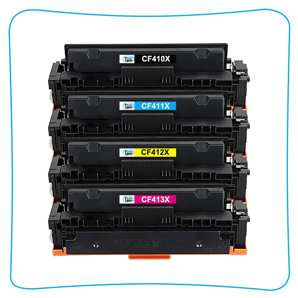 10 Pack 410X CF410X CF411X CF412X CF413X Toner For HP Color LaserJet Pro M452nw