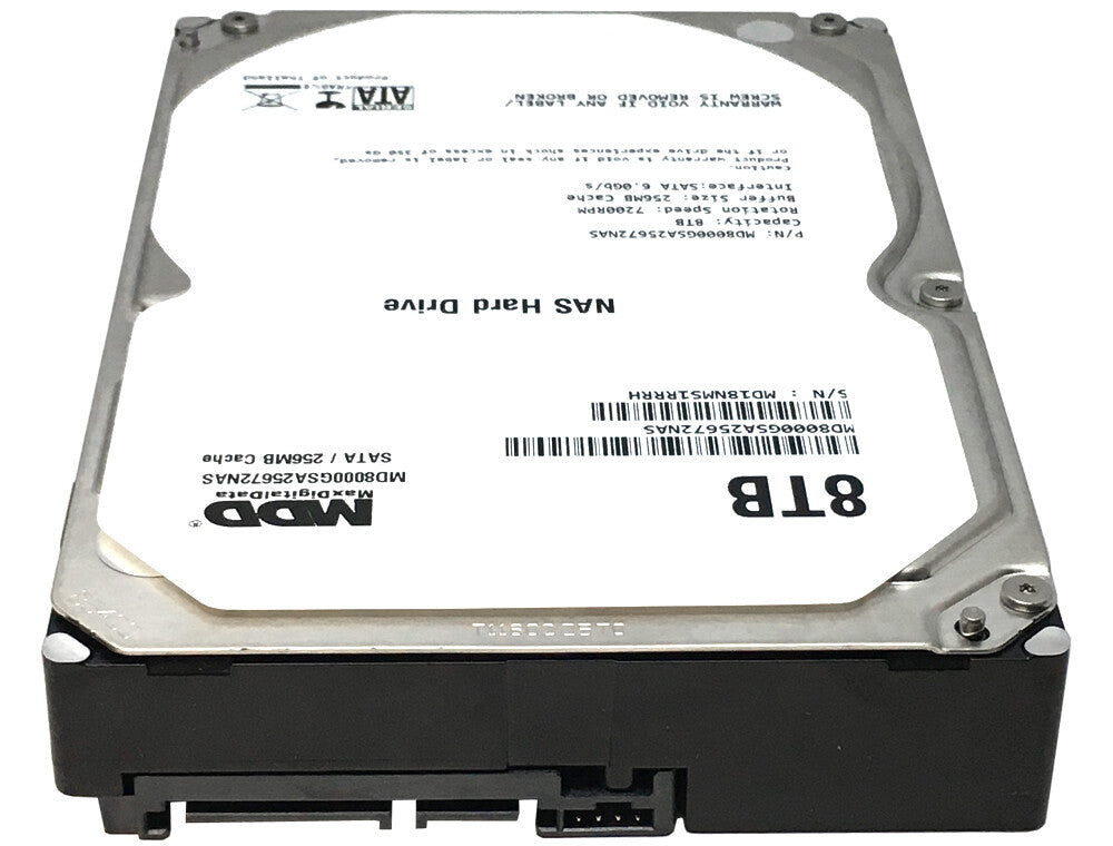 MDD 8TB 7200RPM 256MB Cache SATA 6.0Gb/s 3.5" Hard Drive for NAS Network Storage