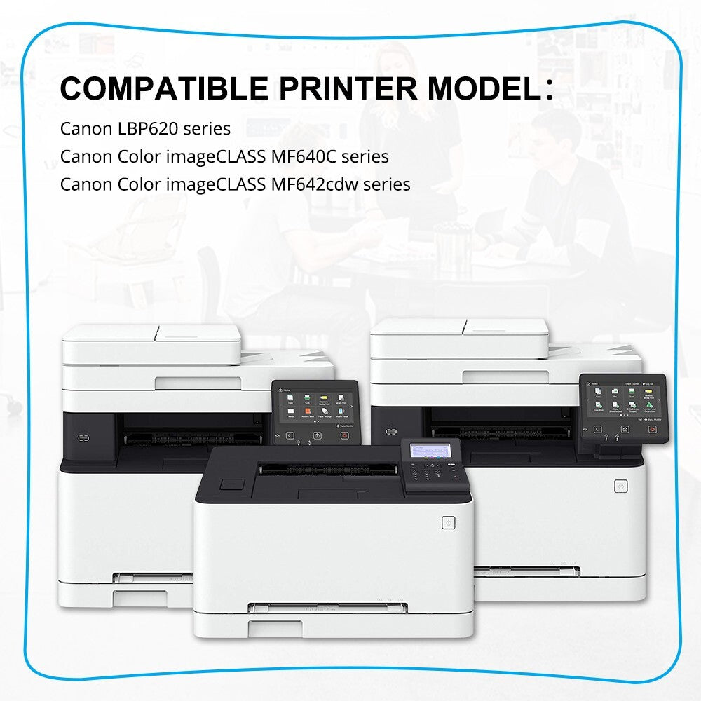 4 For Canon Cannon 054 Toner Cartridges Set Color Image Class LBP622cdw MF642cdw