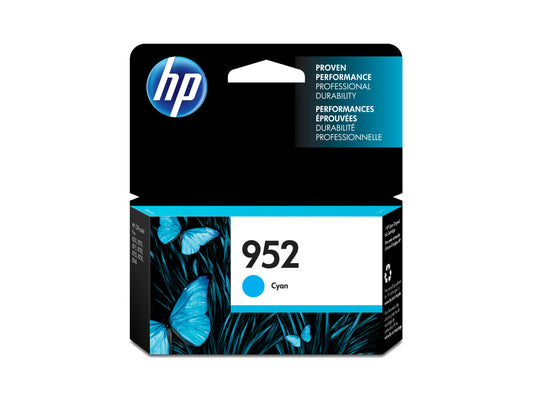 HP 952 Cyan Original Ink Cartridge, ~630 pages, L0S49AN#140