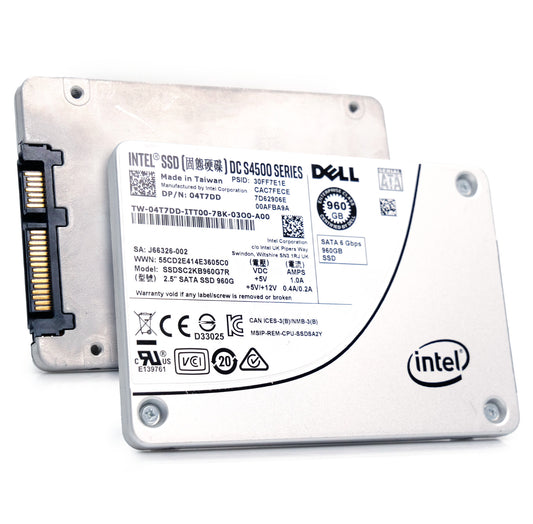 Dell/Intel DC S4500 960GB SATA 6Gb/s 2.5" Enterprise SSD - 04T7DD/SSDSC2KB960G7R