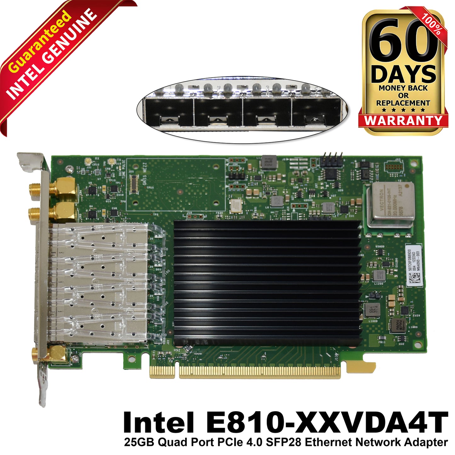 Dell Intel E810-XXVDA4T Quad-Port 25/10GbE SFP28 Network Adapter J5H9G WK9RR