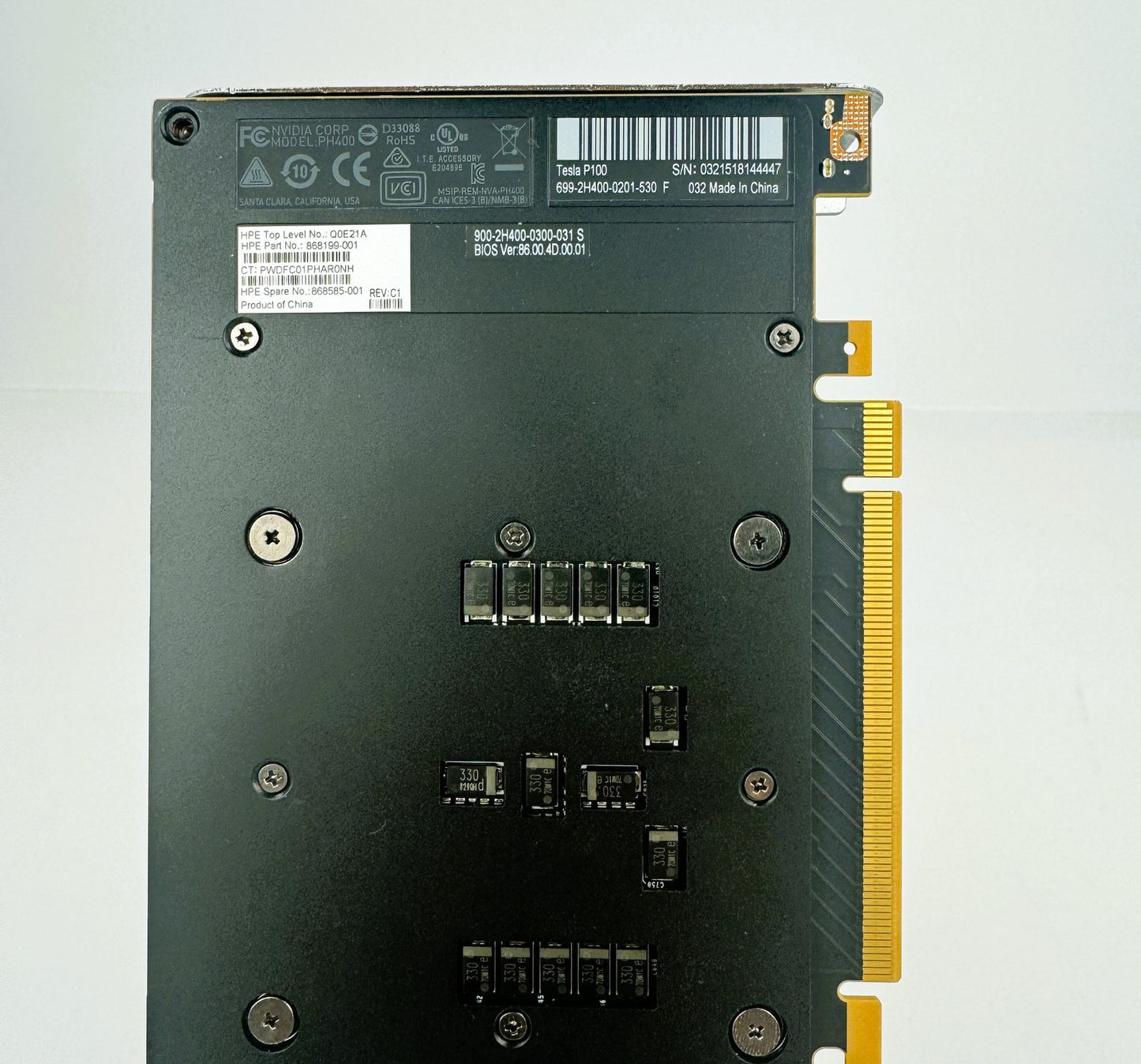 NVIDIA Tesla P100 16GB HBM2 PCIe GPU Accelerator 868199-001 900-2H400-0300-031