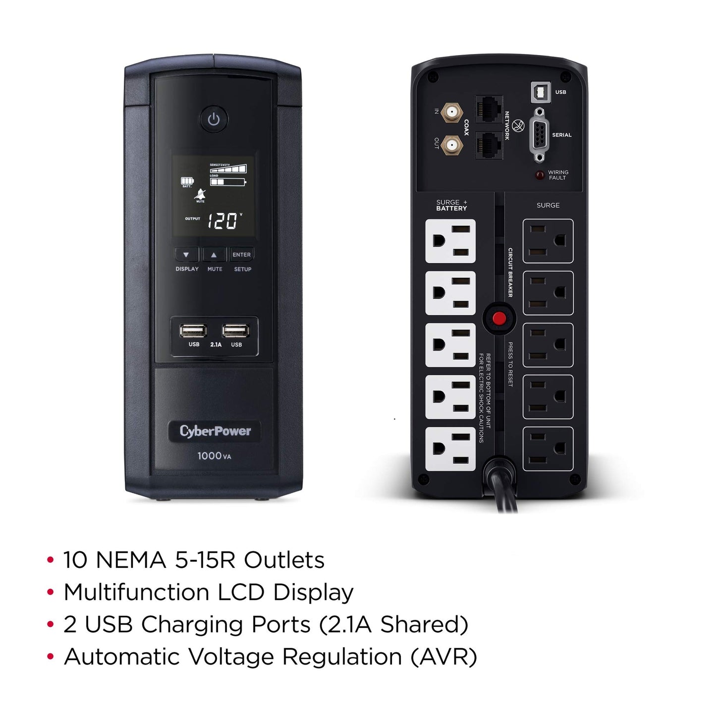 UPS CYBERPOWER | BRG1000AVRLCD R