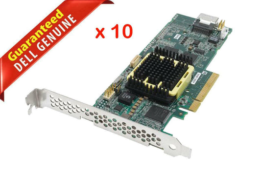 Lot of 10 Adaptec Raid Controller Card 4-PORT 128MB SAS-SATA PCI-E x8 ASR-2405 (NOT FOR HOME PC)