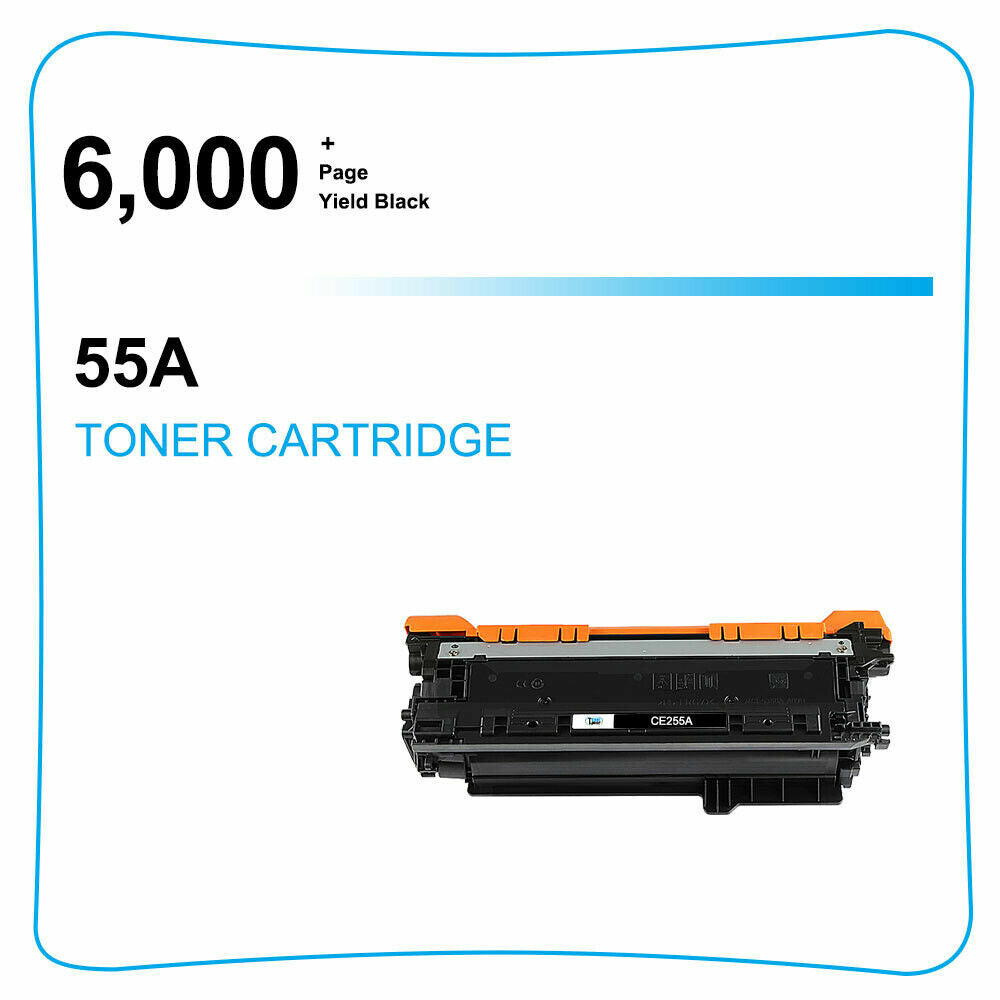 10PK CE255A Toner Cartridge Compatible With HP LaserJet P3010 P3015 P3015dn M525