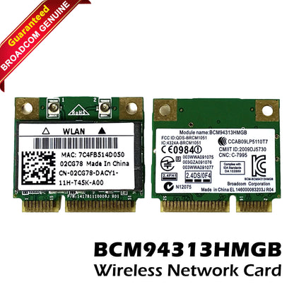 Lot x 4 Dell Inspiron N5050 Wireless Half-Height Mini-PCI Express Card 2CG78