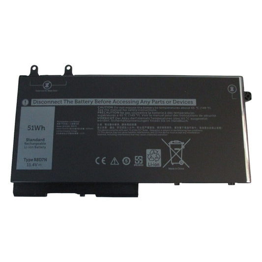 Laptop Battery for Dell R8D7N W8GMW 49HG8 TNT6H 11.4V 51Wh 4 Cell