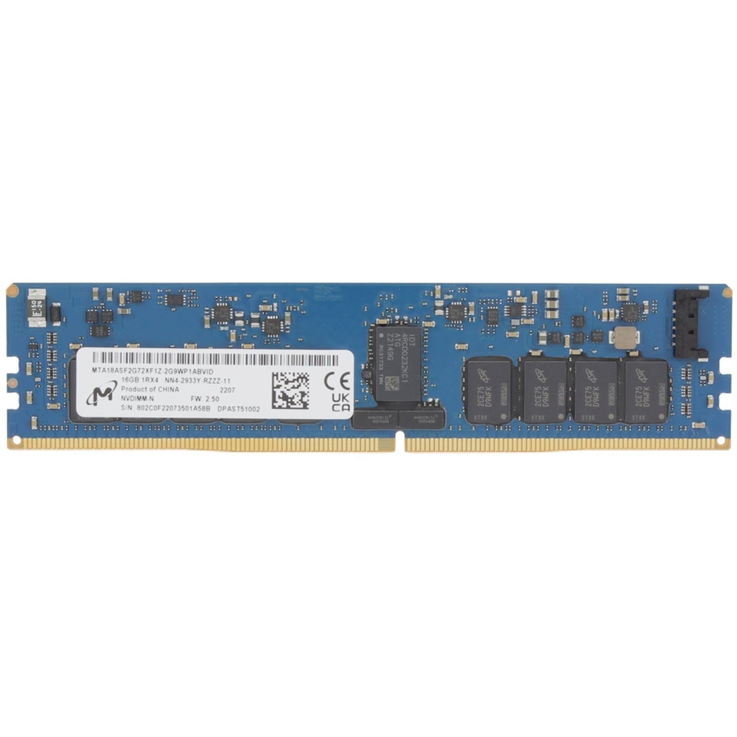 Micron 16GB NVDIMM 1Rx4 2933MT/s (MTA18ASF2G72XF1Z-2G9WP1AB)