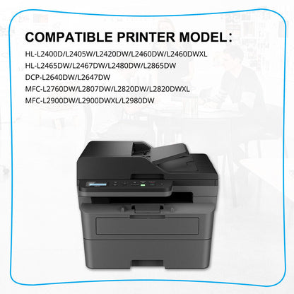1Pack TN830XL Toner Cartridge for Brother HL-L2460DW DCP-L2647DW - 3,000 Pages