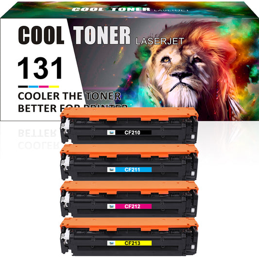 4x Color Toner Compatible with HP 131A CF210A LaserJet Pro 200 M251nw M276nw MFP