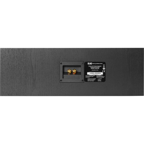 Elac DC52-BK Debut 2.0 C5.2 Two-Way Center Channel Speaker, Black