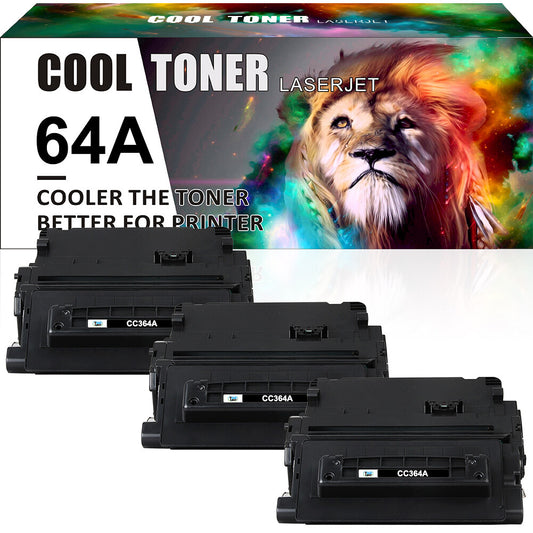3x BK Toner Compatible with HP CC364A 64A LaserJet P4014dn P4015n P4015x P4515