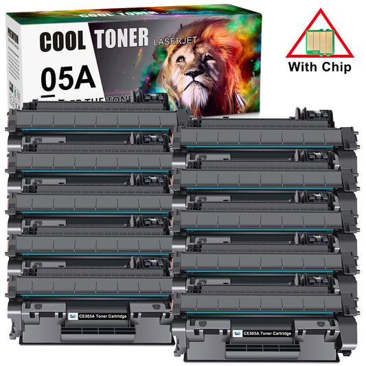 10PK CE505A Toner Cartridge for HP 05A Toner LaserJet P2035 P2035n P2055dn P2030