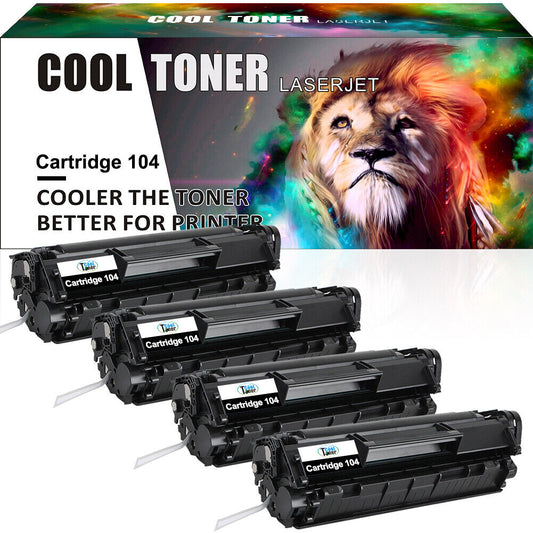 4PK Toner Compatible for Canon 104 ImageClass MF4150 MF4350d MF4370dn D420