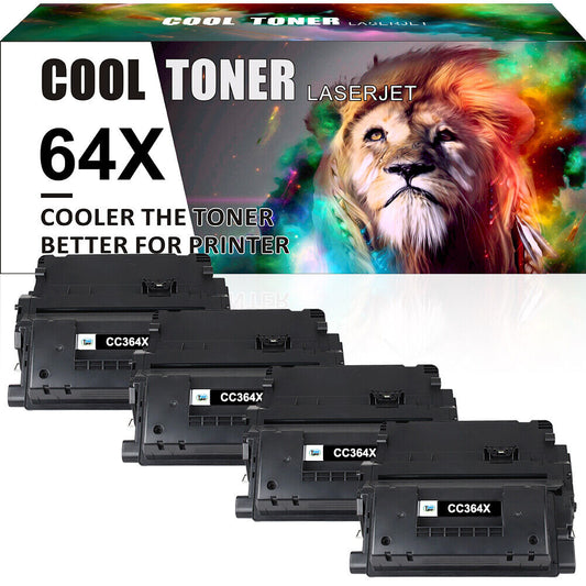 4x CC364X Toner Cartridge Compatible with HP 64X LaserJet P4015x P4515n P4515x