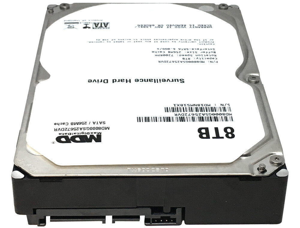 MDD 8TB 7200RPM 256MB Cache SATA 6.0Gb/s 3.5" Hard Drive for Surveillance HDD
