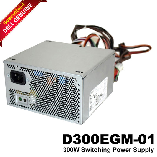 Dell 300W Switching Power Supply 24 Pins 3 Ports D300EGM-01 RVH3X