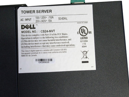 Dell R1231 CS24-NVT AMD Opteron 1.9GHz Quad 2XCPU 3TB HDD 16GB RAM Tower Server