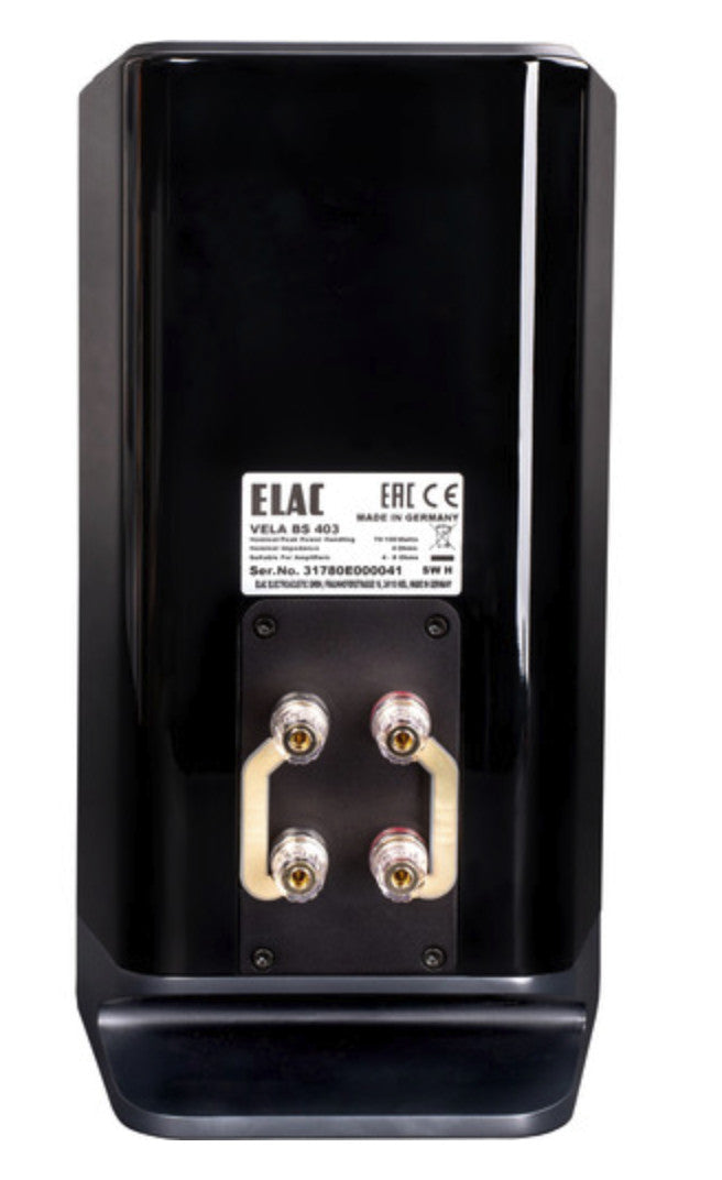 Elac VBS403-GB Vela 2-Way Bookshelf Speakers - (Pair) Gloss Black