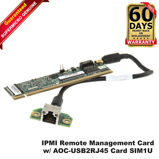 Supermicro AOC-SIM1U+ IPMI 2.0 Management Controller Add-On Card AOC-USB2RJ45