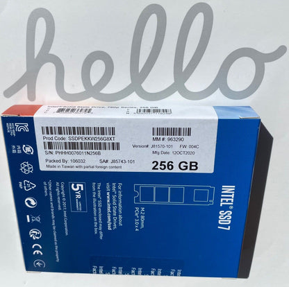 FACTORY INTEL SSDPEKKW256G8XT SSD 760P SERIES 256GB M.2 80MM, PCIE 3.1 x4, 3D2