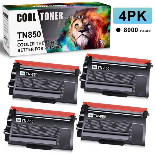 4PK TN850 Toner Cartridge For Brother TN820 MFC-L5800DW MFC-L5850DW MFC-L5850DW