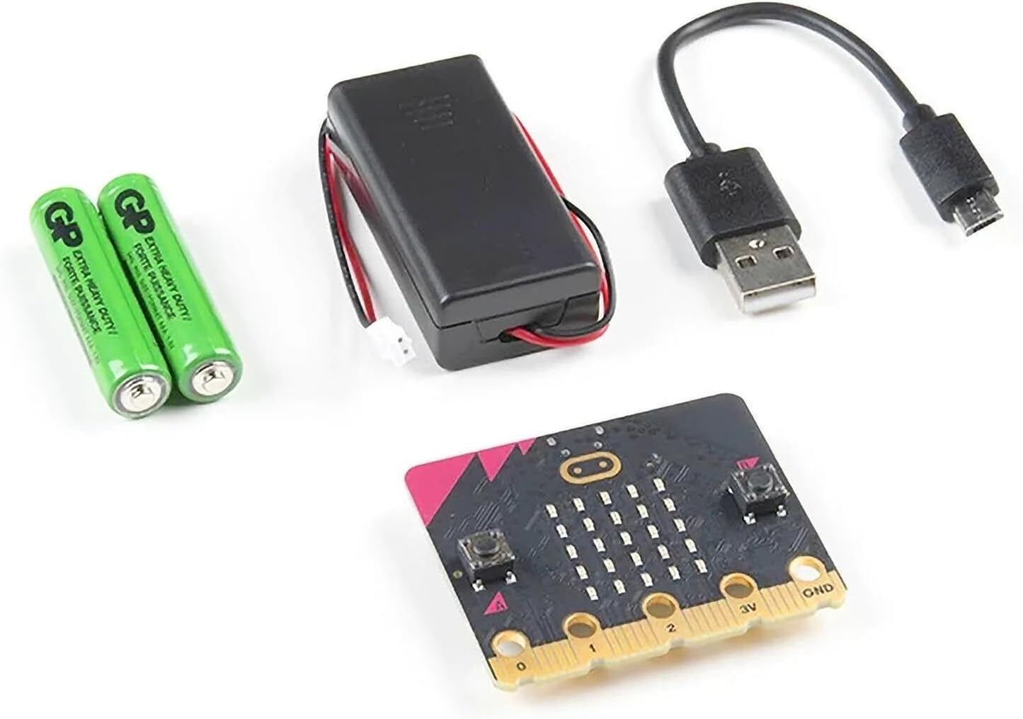 Micro:bit Club BBC micro:bit V2 Club USB cable Battaery holder x10 kit MEFV22C