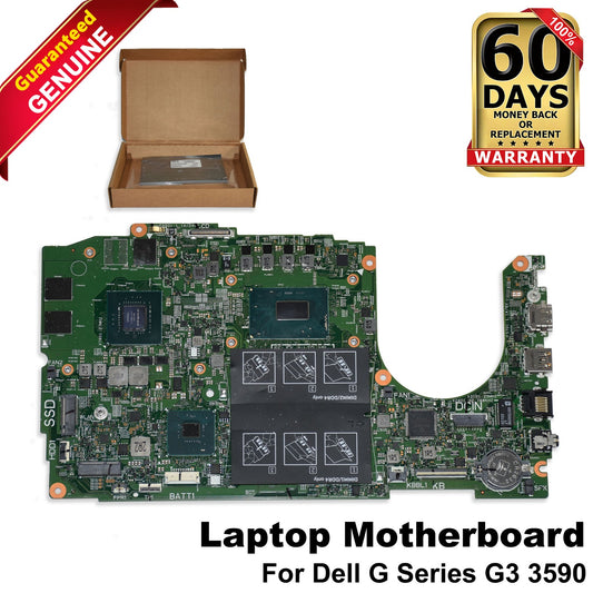 Dell G Series G3 3590 Motherboard i7-9750H 2.6GHz Hex Core Nvidia GTX 1050 GJ58G