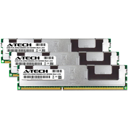 48GB 3x16GB 4Rx4 PC3L-8500R HP ProLiant DL360 G7 DL380 G7 Memory RAM